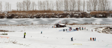 Типажи на зимней горке
