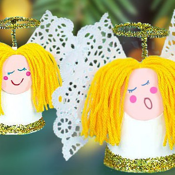 Делаем ангела своими руками: из стаканчика, из шишки и...